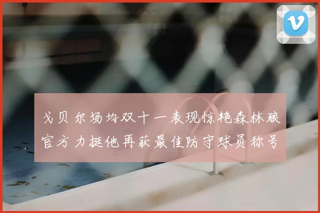 戈贝尔场均双十一表现惊艳森林狼官方力挺他再获最佳防守球员称号